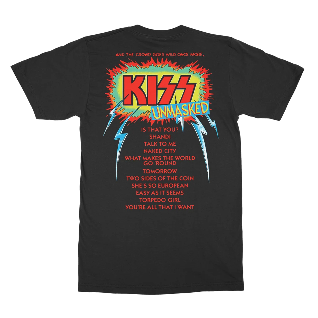Unmasked 45th Anniversary Premium Color LP (Limited Edition) + Unmasked Track List T-Shirt - Image 4